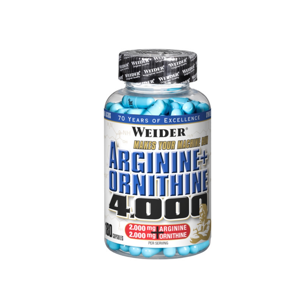 Slika od Arginine + Ornithine 4.000 (180 kapsula)